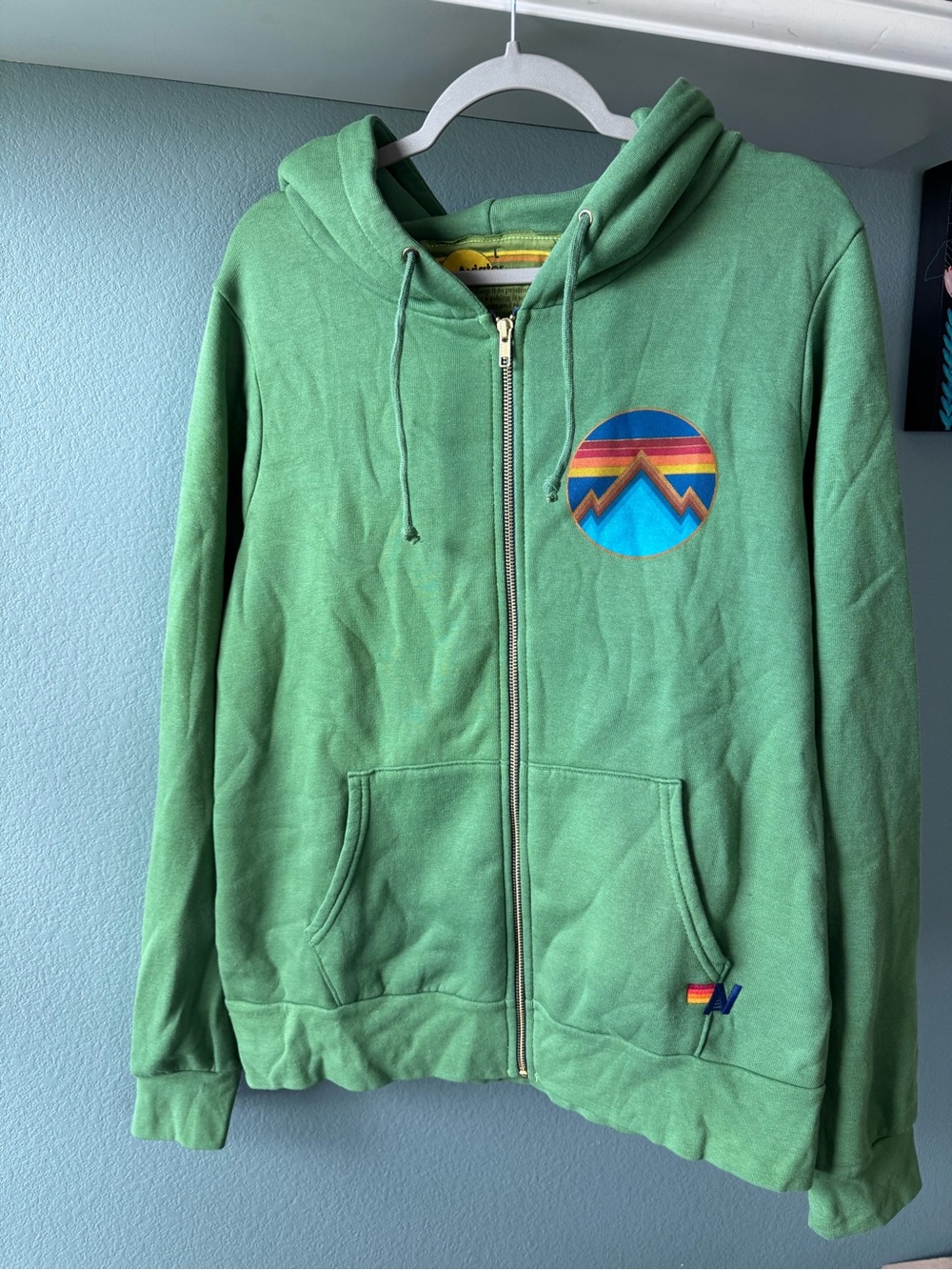 Aviator Nation all seasons circle zip hoodie L